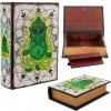 Drevená krabička Stash Book - Alien Buddha