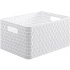 Rotho Úložný box A4 Country 18L bílý