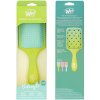 Wet Brush Paddle Detangler Feel Good kefa na vlasy Ombre - Green/Blue