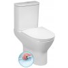 Bruckner - DARIO RIMLESS WC kombi misa s nádržkou, spodný/zadný odpad, biela 201.431.4