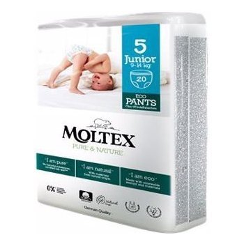 Moltex Pure & Nature natahovací Junior 9-14 kg 20 ks