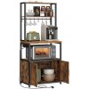 SONGMICS Kuchynský regál Vasagle Nori 60 cm so zásuvkou čierny/hnedý
