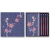 Moleskine 1331/1717 Súprava Sakura - 2 zápisníky, 4 grafitové ceruzky A5, darčeková súprava