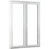 Dvojkrídlové plastové balkónové dvere REHAU Smartline+ - SKLADOVÉ-OKNÁ.sk - 1300 x 2080