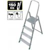 KRAUSE schodíky 4-st. Al, nosnosť 150kg, 10.6614-KR