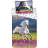 JERRY FABRICS Obliečky Kôň Meadow Provence Bavlna, 140/200, 70/90 cm