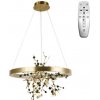 NEDES | LED Stmievateľný luster na lanku LED/40W/230V 3000-6500K zlatá + diaľkové ovládanie | ND3513
