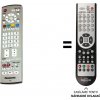 Predátor Panasonic EUR7651090A, EUR765109A náhradný diaľkový ovládač iného vzhľadu.