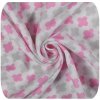 Kikko Bambusová osuška XKKO BMB 90x100 Scandinavian Baby Pink Cross