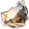 Diera 3D fototapety nálepka Cesty v lese v zime 75x75 cm
