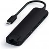 Satechi USB-C Slim Multiport adaptér with Ethernet - Black Aluminium ST-UCSMA3K