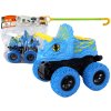 Lean Toys Modrá štvorkolka na trecí pohon - Triceratops