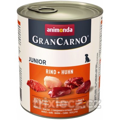 Animonda Gran carno Junior hovězí & kura 0,8 kg