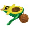 Hračka pre mačky Kong Cat Avokádo s klbkom, zelené, polyester