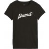 Puma Dámske tričko ESSENTIALS + BLOSSOM SCRIP TEE čierna biela