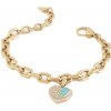 Guess Masívny pozlátený náramok Lovely Guess JUBB03034JWYGTQS