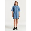 Gant Reg Ss Denim Shirt Dress Indigo