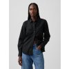 GAP Popelínová košeľa The Perfect Shirt Čierna XXL