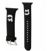Karl Lagerfeld Karl and Choupette Head NFT Řemínek pro Apple Watch 38/40/41 Black KLAWMSLKCNK
