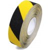 Čierno-žltá korundová protišmyková páska FLOMA Super Hazard - dĺžka 18,3 m, šírka 5 cm, hrúbka 1 mm