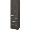 Dreja Vysoká skriňa DOS SVD2Z3 50 - D16 Tmavý betón / Úchytka T01 / D16 Tmavý betón