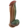 STD Dildo No.23 Fantasy Beasts Silicone 22cm Brown-Green