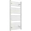 Kúpeľňový radiátor SOLID 500x940 mm biely rovný, rebríkový radiátor, 500x940 flat