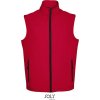 SOL'S | Race BW Men, Pánska 2-vrst. softshell. vesta, červená pepper, XXL