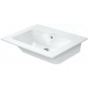 Duravit ME by Starck - Umývadlo 63x49 cm, s prepadom, bez otvoru na batériu, DuraShield, biela 233663AA60