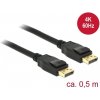 Kabel Delock DisplayPort - DisplayPort 0.5m czarny (85506)