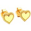 Zlatnictvo.sk Zlaté náušnice Srdiečka DOP24316