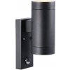 Nordlux Tin Maxi Double Sensor (čierna) Venkovní nástěnná světla s čidlem kov, sklo IP54 21519103