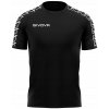 TRIČKO GIVOVA T-SHIRT logo COTTON BAND NERO veľ. M