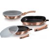 BERLINGERHAUS Sada panvíc s odnímateľnou rukoväťou 5 ks Rosegold Metallic Line steak