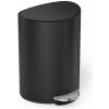 Simplehuman Pedálový odpadkový koš 6 l, půlkulatý, černá matná ocel (CW2109)