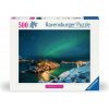 RAVENSBURGER Puzzle Škandinávia: Polárna žiara v Nórsku 500 dielikov