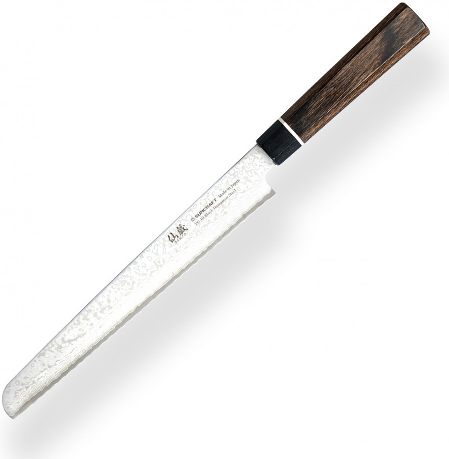 Suncraft nůž na chléb a pečivo Bread VG-10 Damascus 220 mm