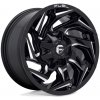 FUEL D753 REACTION hliníkové disky 10x22 6X135-139,7 ET-18 GLOSS BLACK MILLED