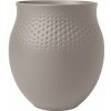 Villeroy & Boch Collier Taupe porcelánová váza Perle, 18 cm 10-1687-5511