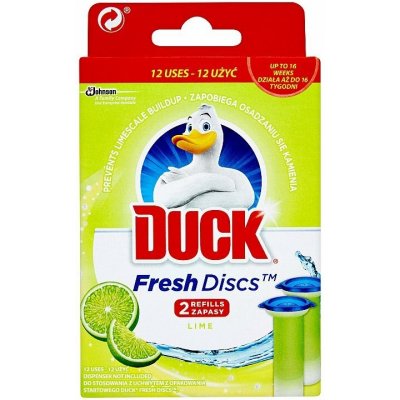 Duck Fresh Discs Čistič WC limetka náplň 2 x 36 ml