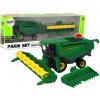 LEAN TOYS Kombajn hliníkový - zelená