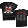 Metallica - Master of Puppets European Tour 86. (Black) (Back Print) (tričko) XX-Large