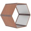 Přístřešek na dřevo G21 HEX 53 - 92 x 60 cm, hnědý