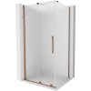 Mexen Velar posuvná sprchová kabína 130 x 100 cm, mráz, ružové zlato - 871-130-100-31-60