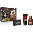 Dsquared2 Wood Men EDT 100 ml + sprchový gél 100 ml + pouzdro na karty darčeková sada