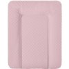 Podložka prebaľovacia na komodu mäkká 70x50 cm CARO Pink Ceba