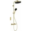 Ideal Standard Ceratherm T125+ Sprchový set s termostatom, priemer 30 cm, 3 prúdy, kefované zlato A7689A2