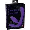 You2Toys Strapless Strap-On Fialový - Intímny systém s 3 zástrčkami, 20 cm