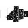 Čierne kocky - obraz na stenu (Obraz 125x70cm)