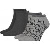 CALVIN KLEIN - 2PACK big logo pánske gray členkové ponožky CK-43-46